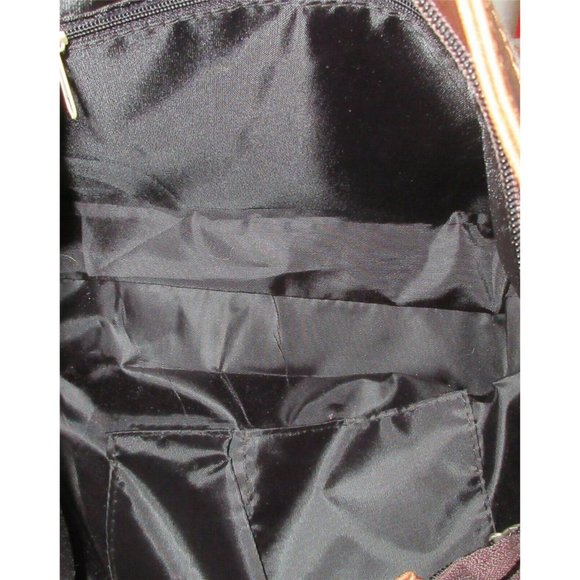 Langshahong Large Zippered Carry-On Bag Tote Brown - Picture 8 of 8